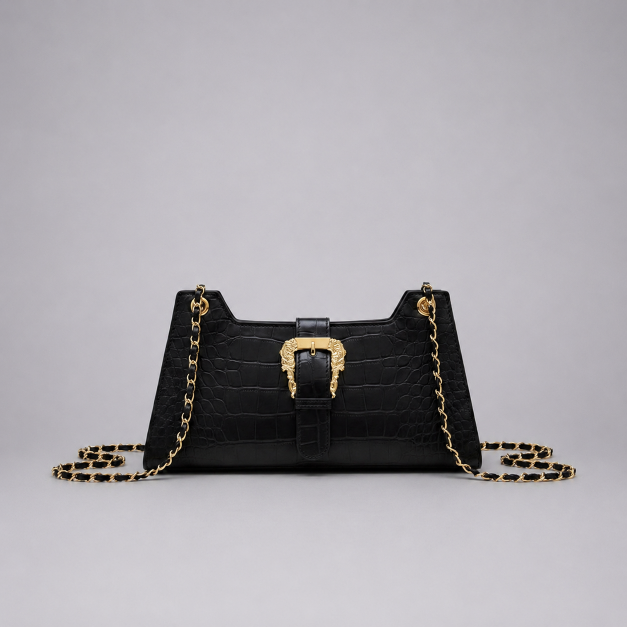 Women’s Quilted Chain Shoulder Bag – Small Crossbody Handbag