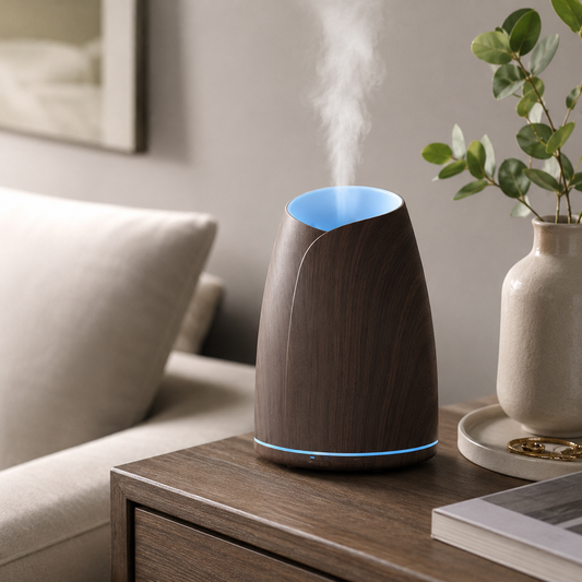 Furatek 500ml Wood Grain Humidifier – Aroma Diffuser for Home