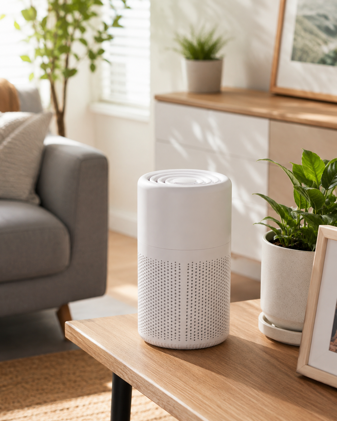 Furatek Compact H13 HEPA Air Purifier with Activated Carbon Filter for Bedroom and Desk