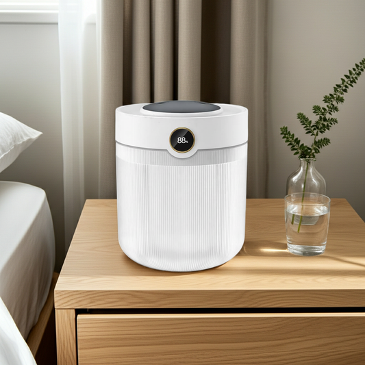 Furatek 2L Cool Mist Humidifier – Quiet, USB, Dual Spray, LED Display