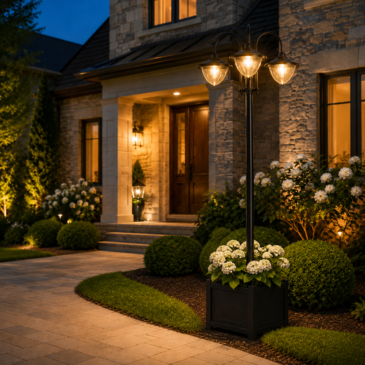 74.5" Solar Street Light Outdoor Waterproof LED