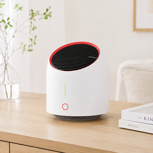 Furatek PureAir Mini Air Purifier with 3 Fan Speeds for Bedroom, Desk and Office