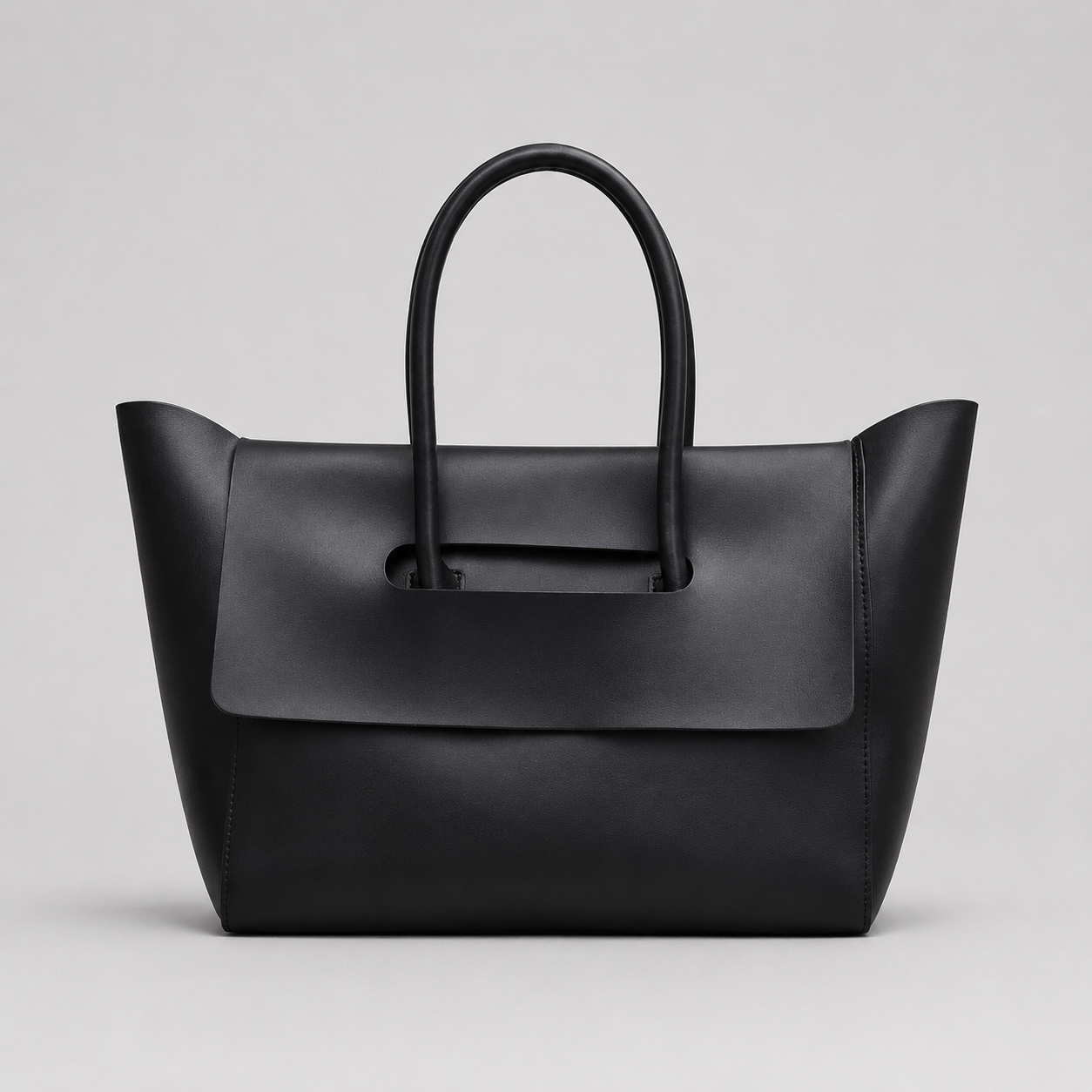 Women’s Minimalist Tote Bag – Large PU Leather Shoulder Handbag