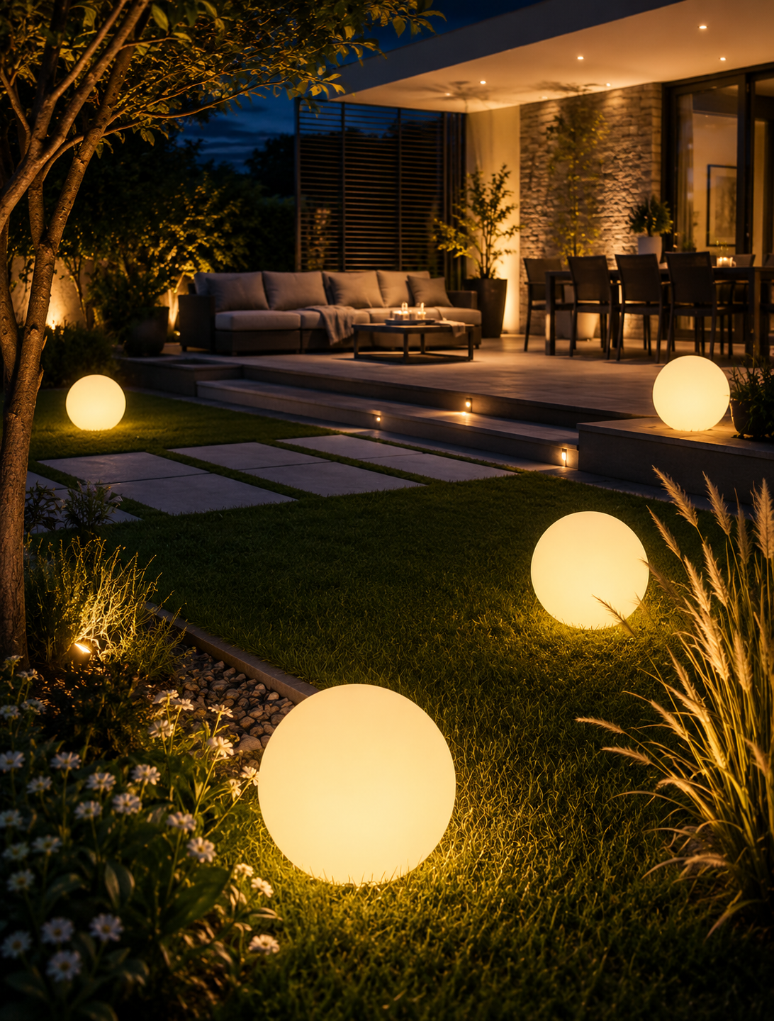 Furatek LED Luminous Ball Light Outdoor Waterproof