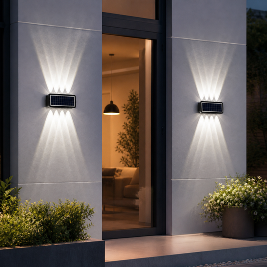 Furatek Solar Outdoor Wall Light - Waterproof LED