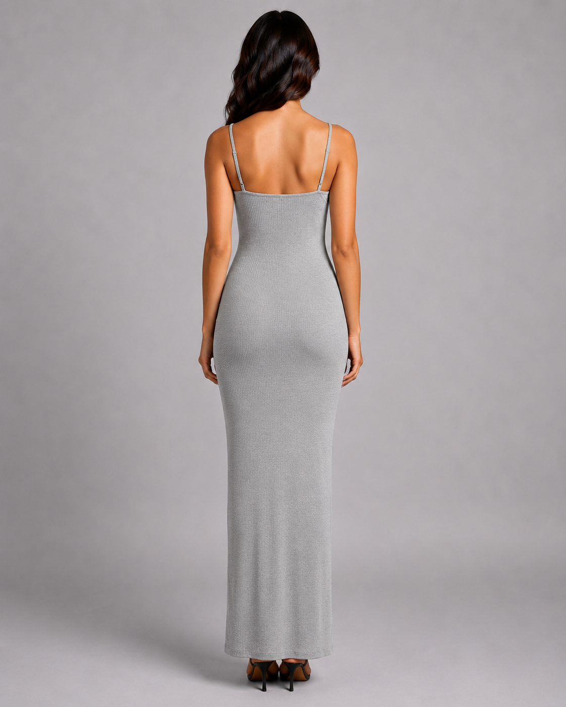 Spaghetti Strap Bodycon Maxi Dress – Slim Fit Party Dress