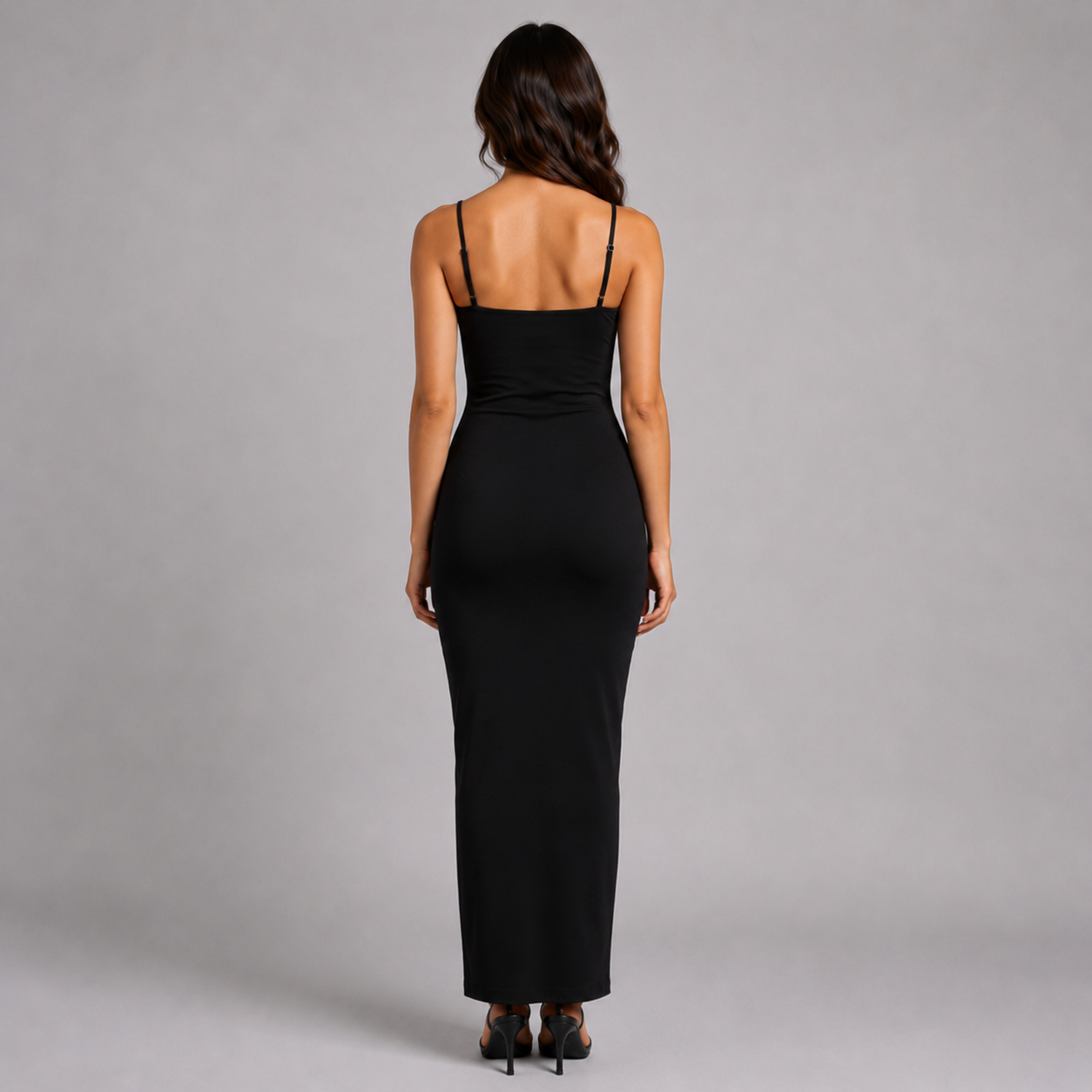 Spaghetti Strap Bodycon Maxi Dress – Slim Fit Party Dress