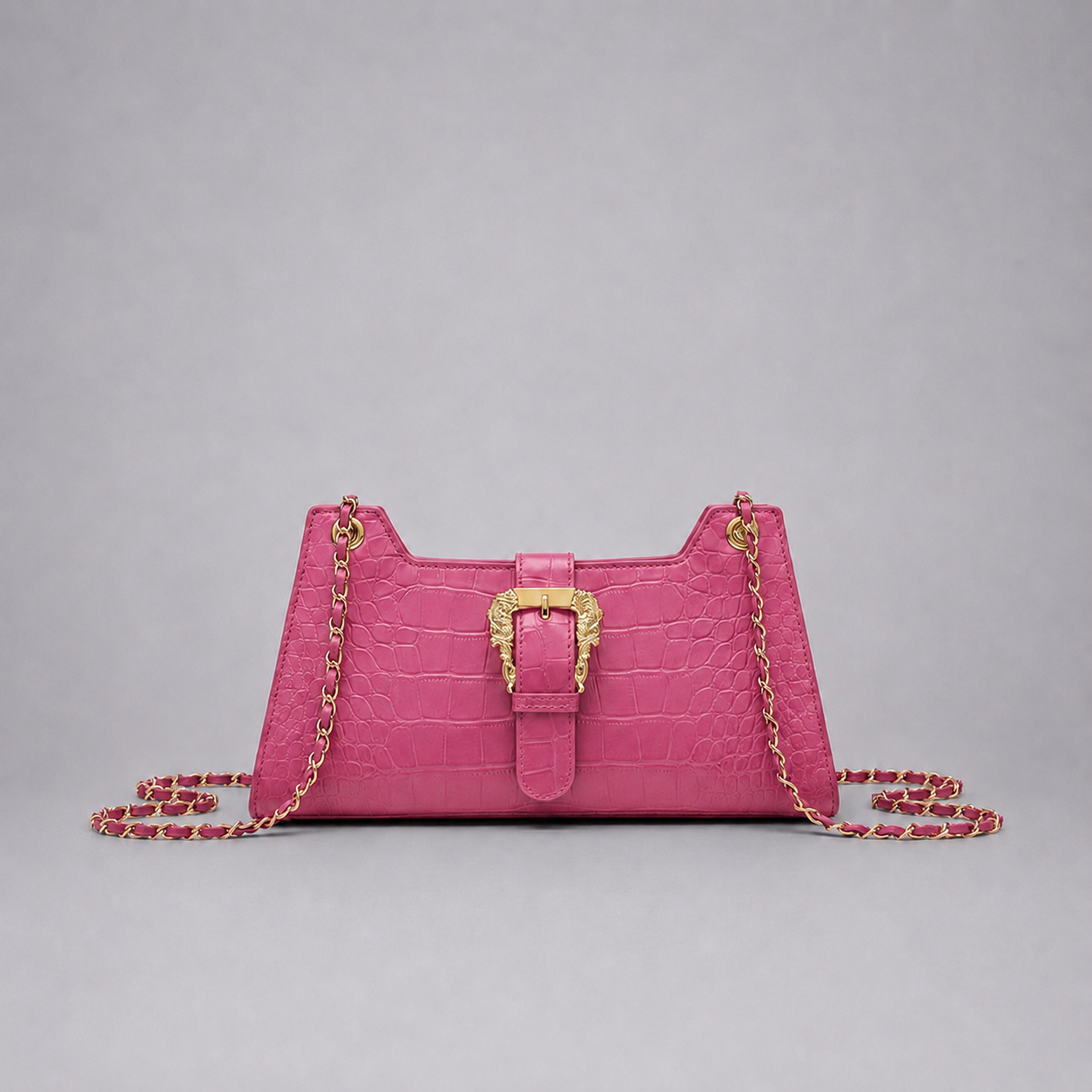 Women’s Quilted Chain Shoulder Bag – Small Crossbody Handbag