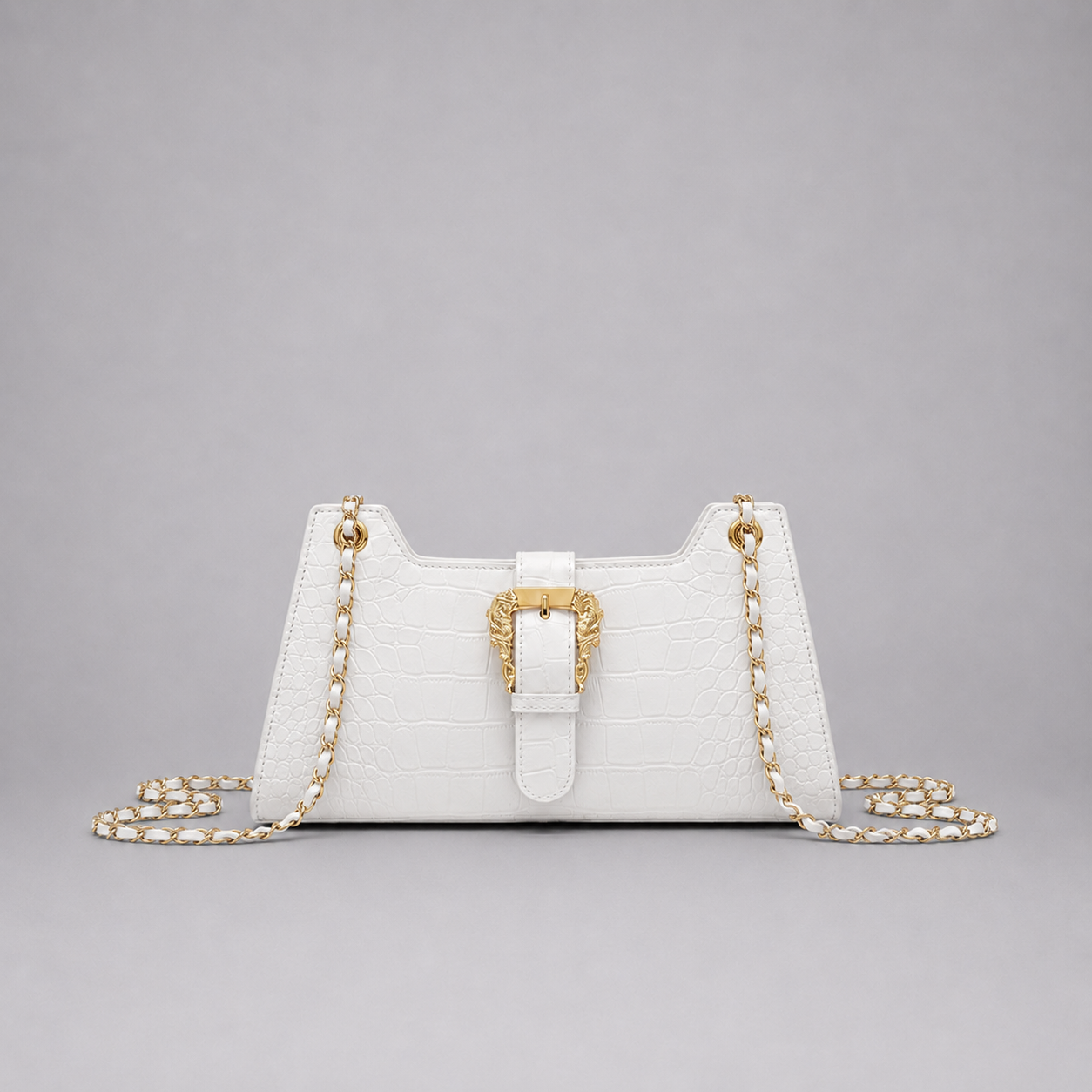 Women’s Quilted Chain Shoulder Bag – Small Crossbody Handbag