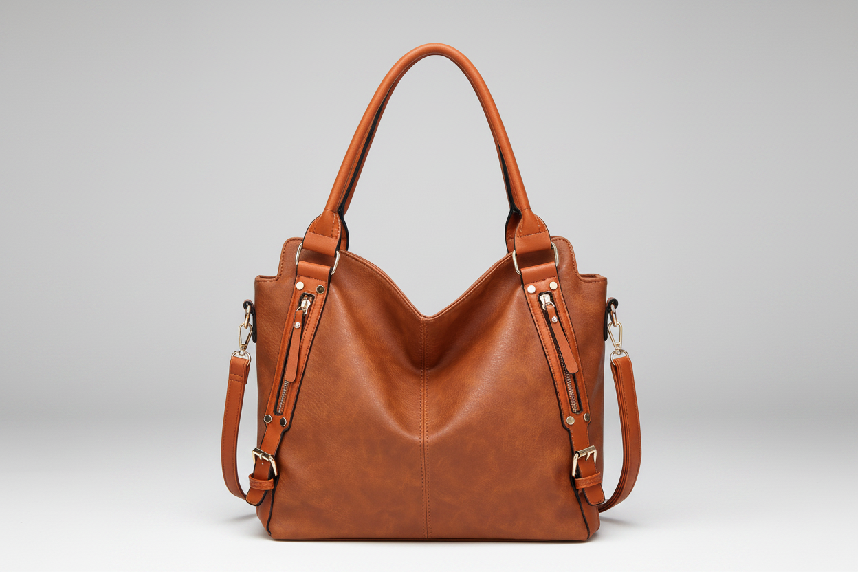 Women's Vintage Tote Bag – Gray Studio Background
